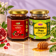 G-KIN Pomegranate and Keezharnelly honey combo, two 300 g jars — catalog image