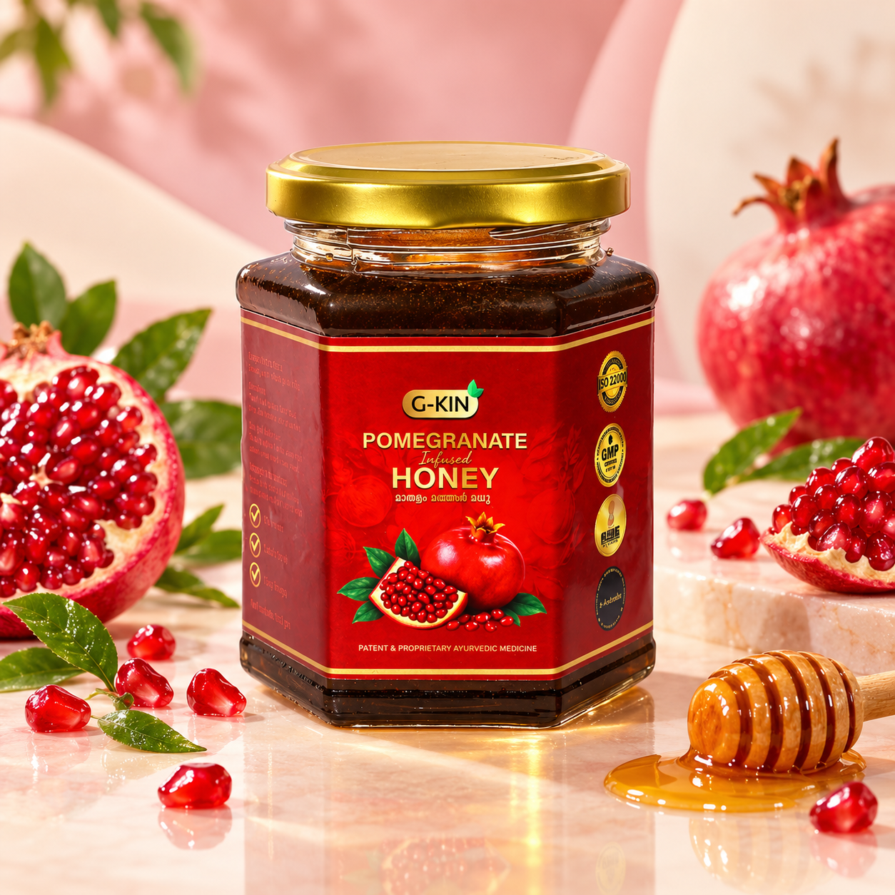 G-KIN POMEGRANATE BEAUTY HONEY 300g